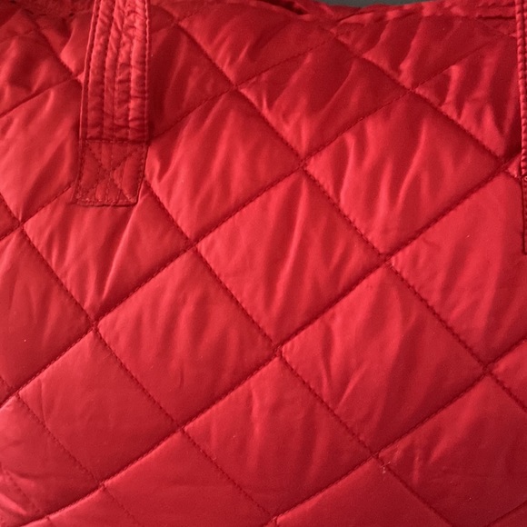 NWT- Red Waffle Stitch Tote Bag - Picture 2 of 8